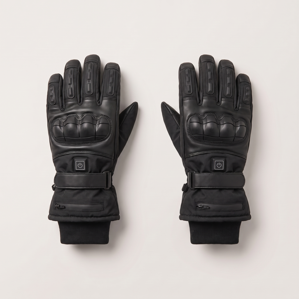 ALOVSTEIN Heated Gloves in black, back of hand