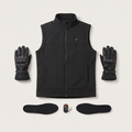 Total Warmth Kit: heated vest, gloves and insoles
